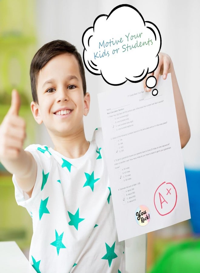 Tedux 1000 Pcs 1 Inch Motivational Stickers, Good Job Sticker in 4 Designs Styles, Reward Stickers for Kids Students Graduation Nurse - Image 2